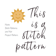 Load image into Gallery viewer, Little Pyramid Stitch Pattern Flat and in the Round