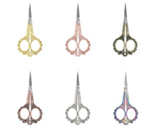 Load image into Gallery viewer, Vintage Style Floral Handle Sewing Scissors