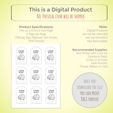 Load image into Gallery viewer, Hearts Sheep Made with Love Printable Labels