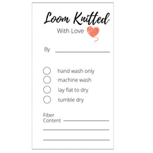 Load image into Gallery viewer, Project Care Labels | Printable Made with Love Tags