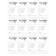 Load image into Gallery viewer, Project Care Labels | Printable Made with Love Tags