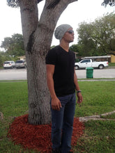 Load image into Gallery viewer, Chain Links Cable Stitch Hat Pattern