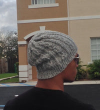 Load image into Gallery viewer, Chain Links Cable Stitch Hat Pattern