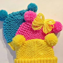 Load image into Gallery viewer, Loom Knit Baby Hat Pattern with Ears | Animal Bear Mouse Ears Copyright Loomahat