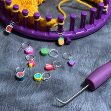 Load image into Gallery viewer, Loom Knitting Pattern Stitch Markers Fruit