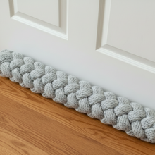 Load image into Gallery viewer, Loom Knit Braided Door Draft Stopper
