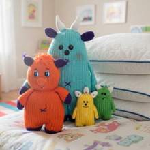Load image into Gallery viewer, Loom knit Monster Doll Pattern - Three Sizes
