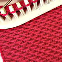 Load image into Gallery viewer, Loom Knit Chinese Wave Stitch Pattern  Loomahat

