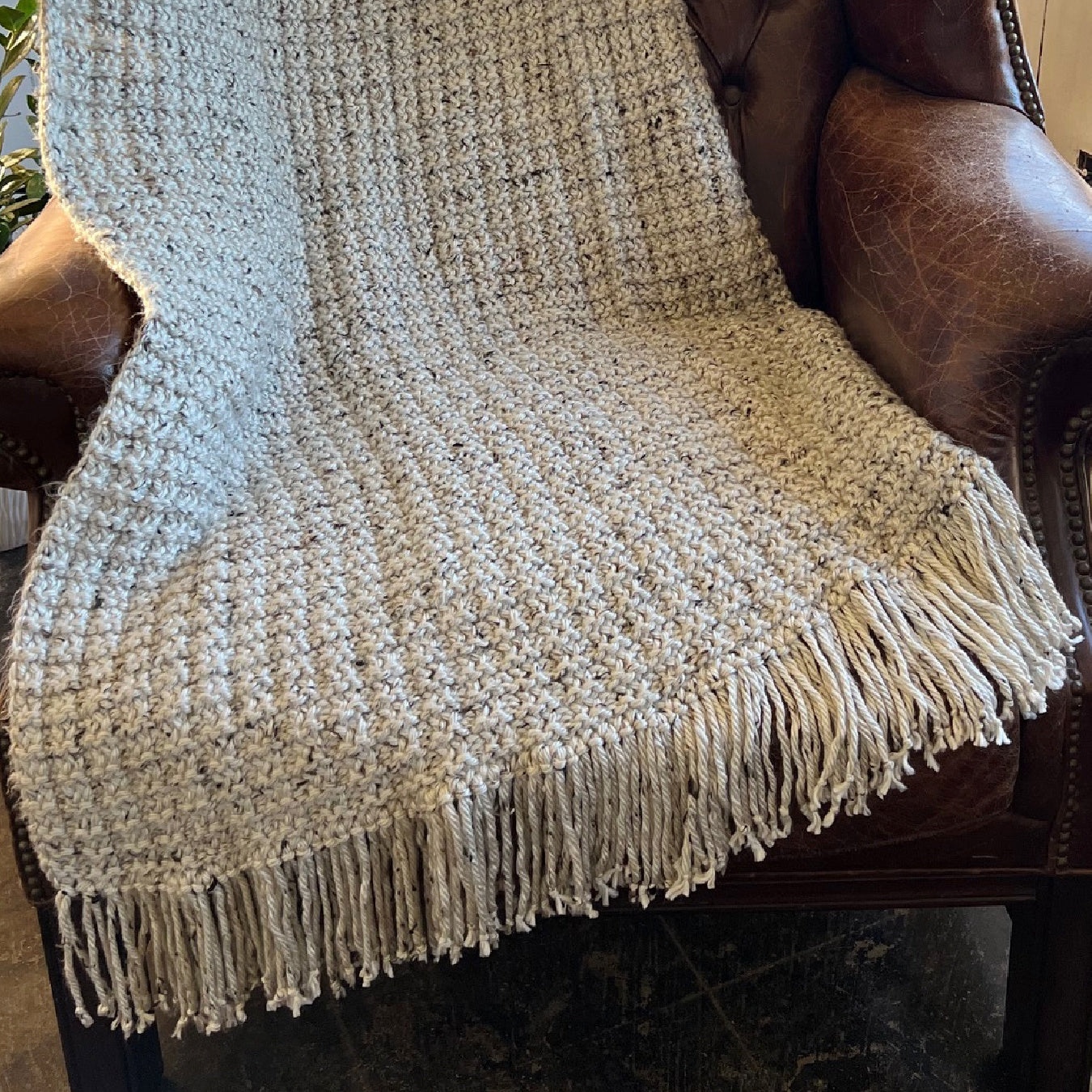 Loom Knit Waffle Stitch Blanket Pattern –