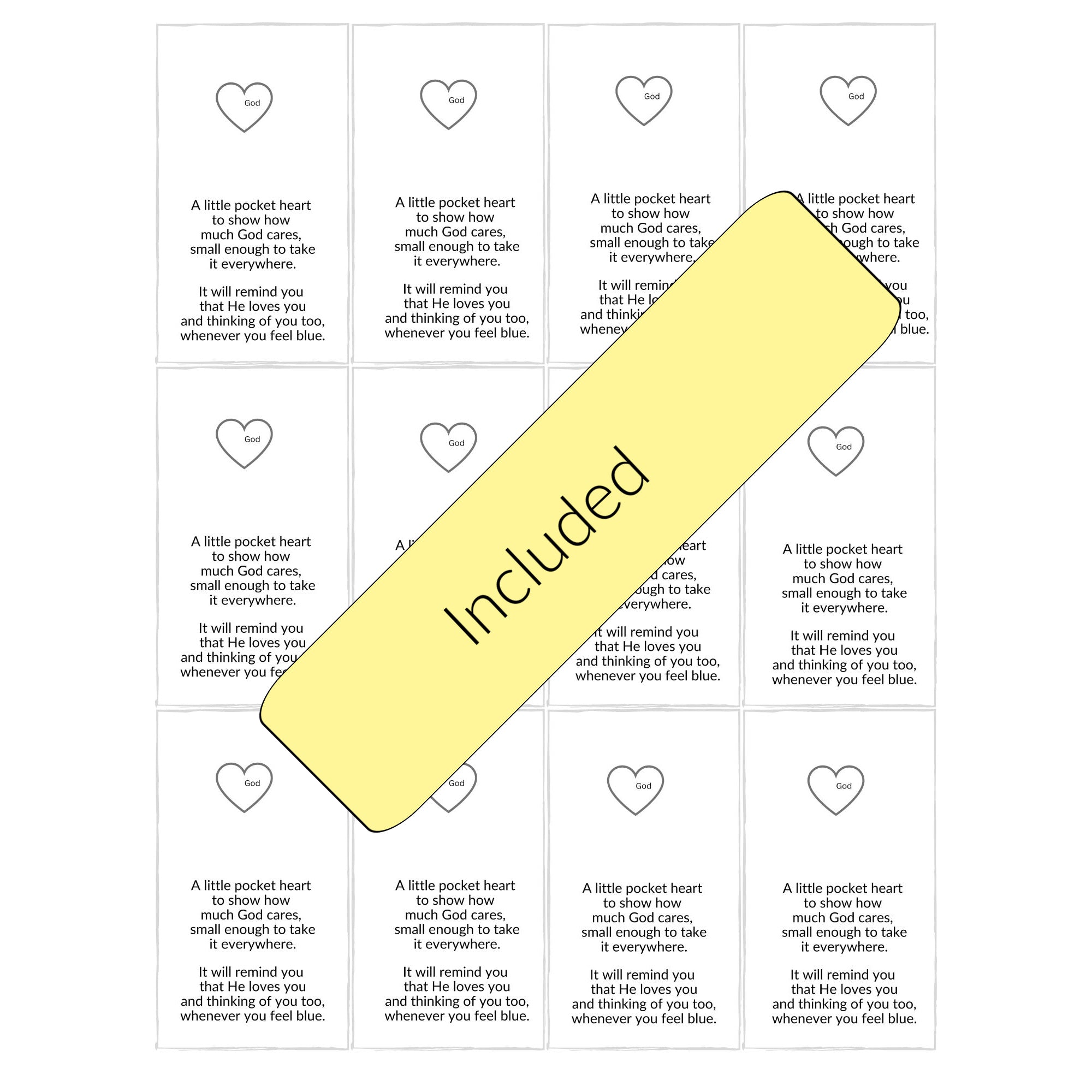 Pocket Heart Hug Printable Tags – Loomahat.Store for Free Printable Pocket Hug Cards Pdf