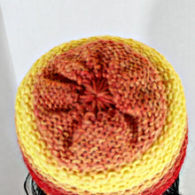 Load image into Gallery viewer, Cast-off Reduced Crown for Loom Knit Hat Pattern made with 41 Peg Loom with Video Tutorial by Loomahat Copyright
