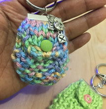 Load image into Gallery viewer, Loom Knit Lipstck Cozy Mini Bag Purse Copyright Loomahat
