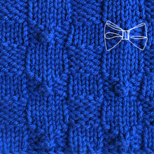 Load image into Gallery viewer, Bowtie Basketweave Stitch Pattern in Flat and in the Round
