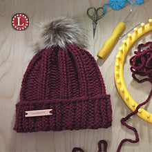 Load image into Gallery viewer, Easy Rib Stitch Hat Pattern
