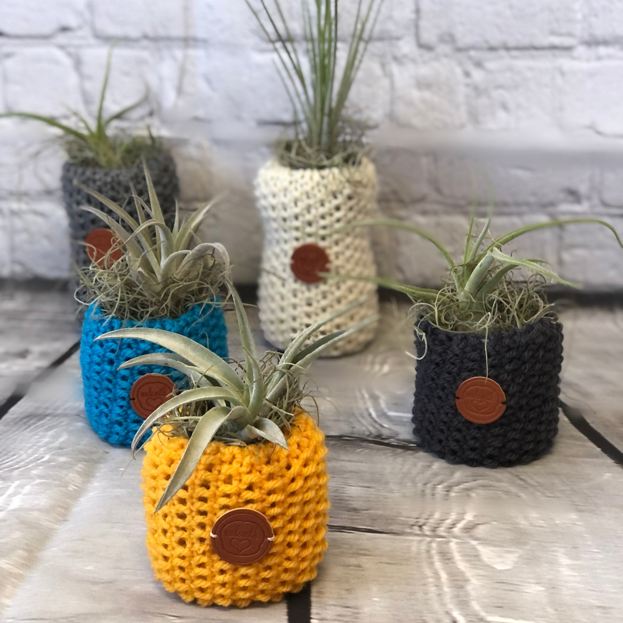 knitted plant pot cover Loom Knit Plant Pot Cover Pattern – Loomahat.Store