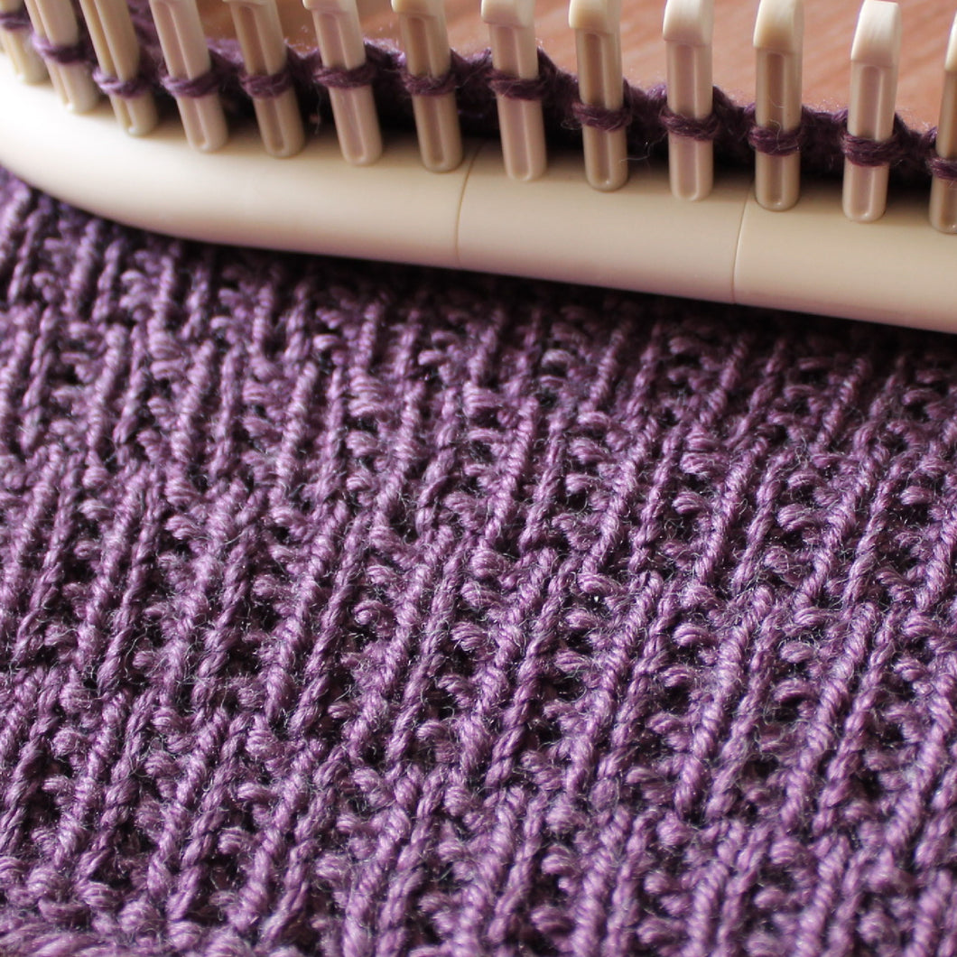 Loom Knit Rambler Stitch Pattern