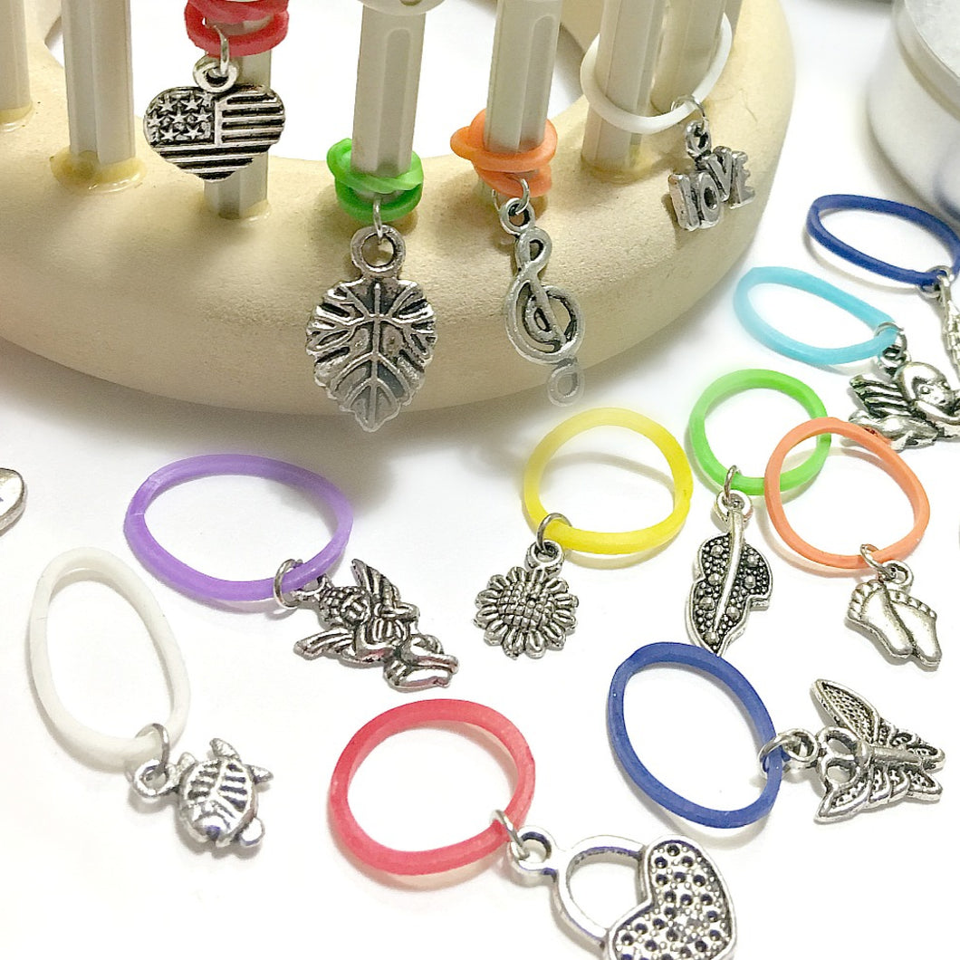 Loom Knitting Pattern Band Stitch Markers Copyright Loomahat
