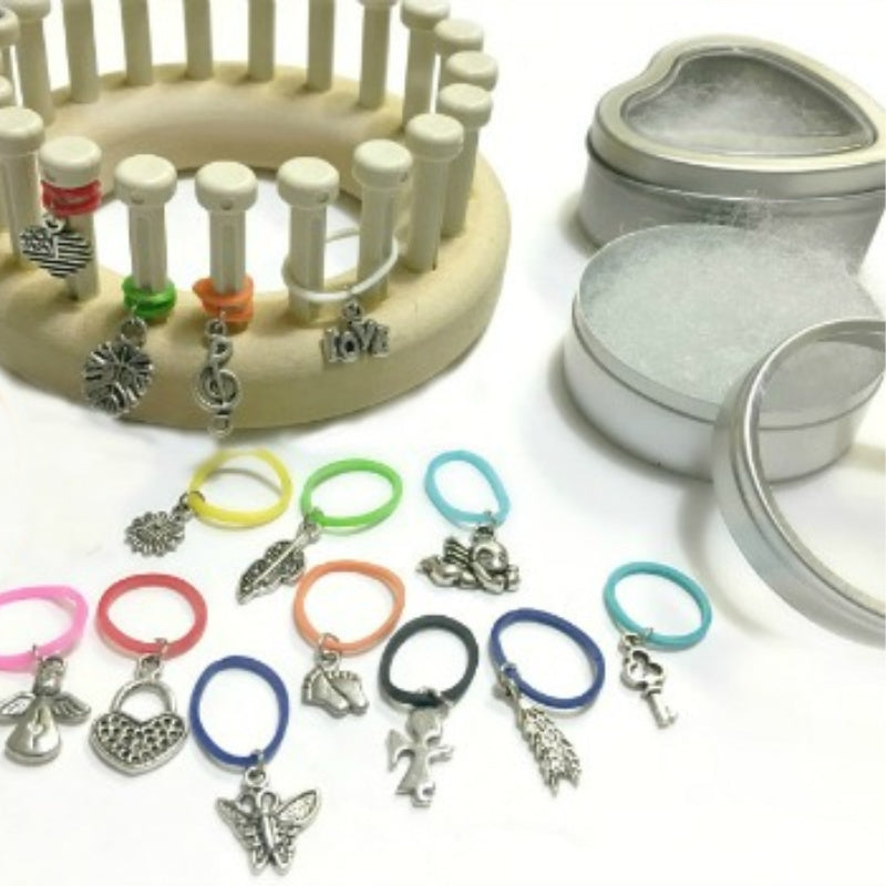 Round Bulb Shape Knitting Stitch Markers Electroplated Ring - Temu
