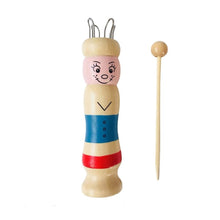 Load image into Gallery viewer, Spool Loom Knit French Knitting Wood Doll 
