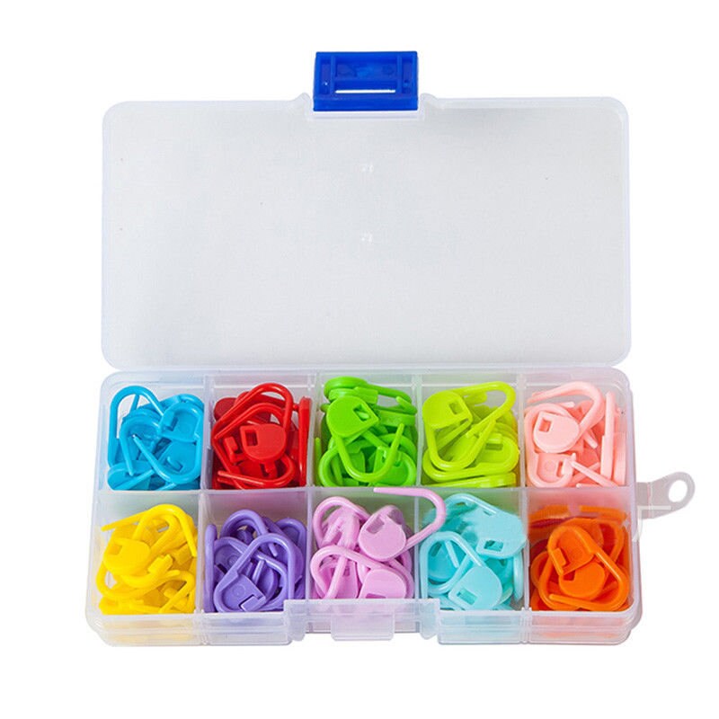 120 Locking Stitch Markers in Plastic Case