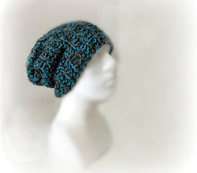 Load image into Gallery viewer, Loom Knit Brimless Hat 42 peg loom Copyright Loomahat 

