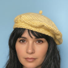 Load image into Gallery viewer, Loom Knit Beret Hat Pattern Copyright Loomahat
