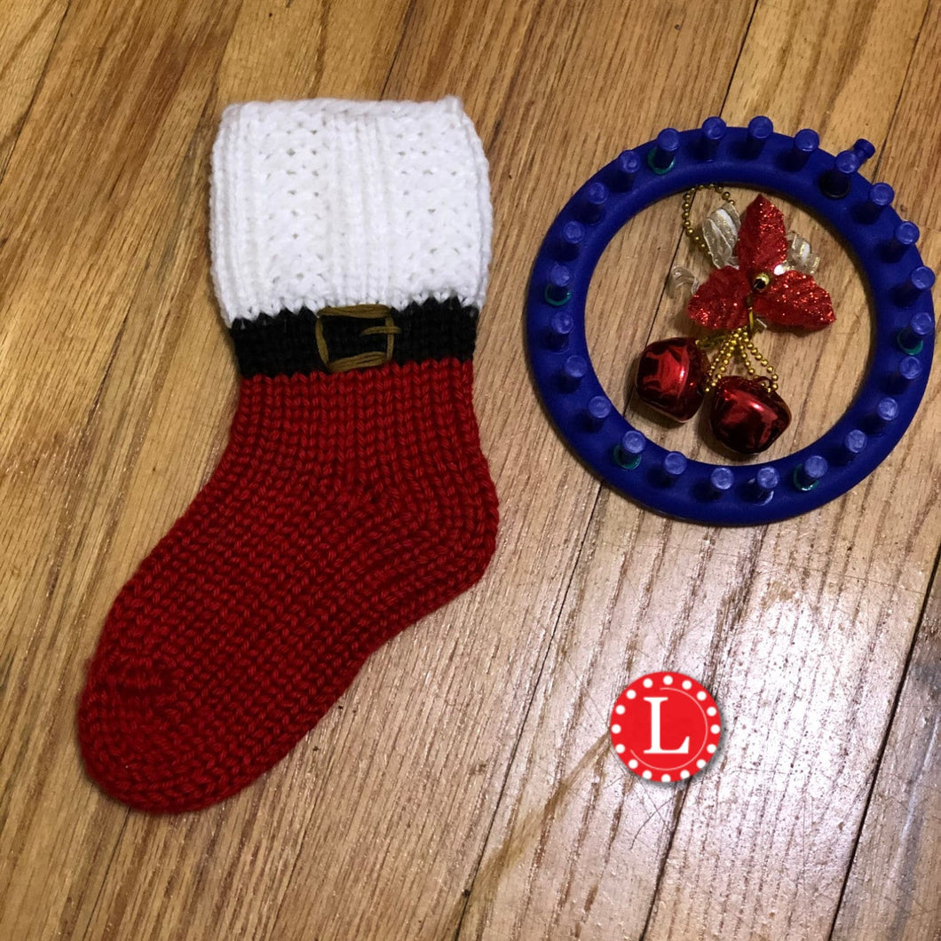 Christmas Stocking Socks for Kids Pattern