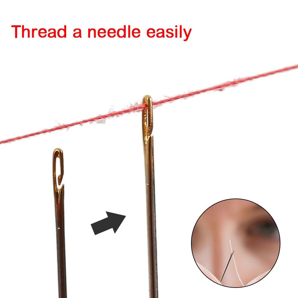 24 Self Threading Needles in 3 Sizes –