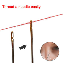 Load image into Gallery viewer, 24 Self Threading Needles in 3 Sizes
