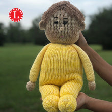 Load image into Gallery viewer, Loom Knit Chubby Doll Toy Copyright Loomahat 41 Pegs
