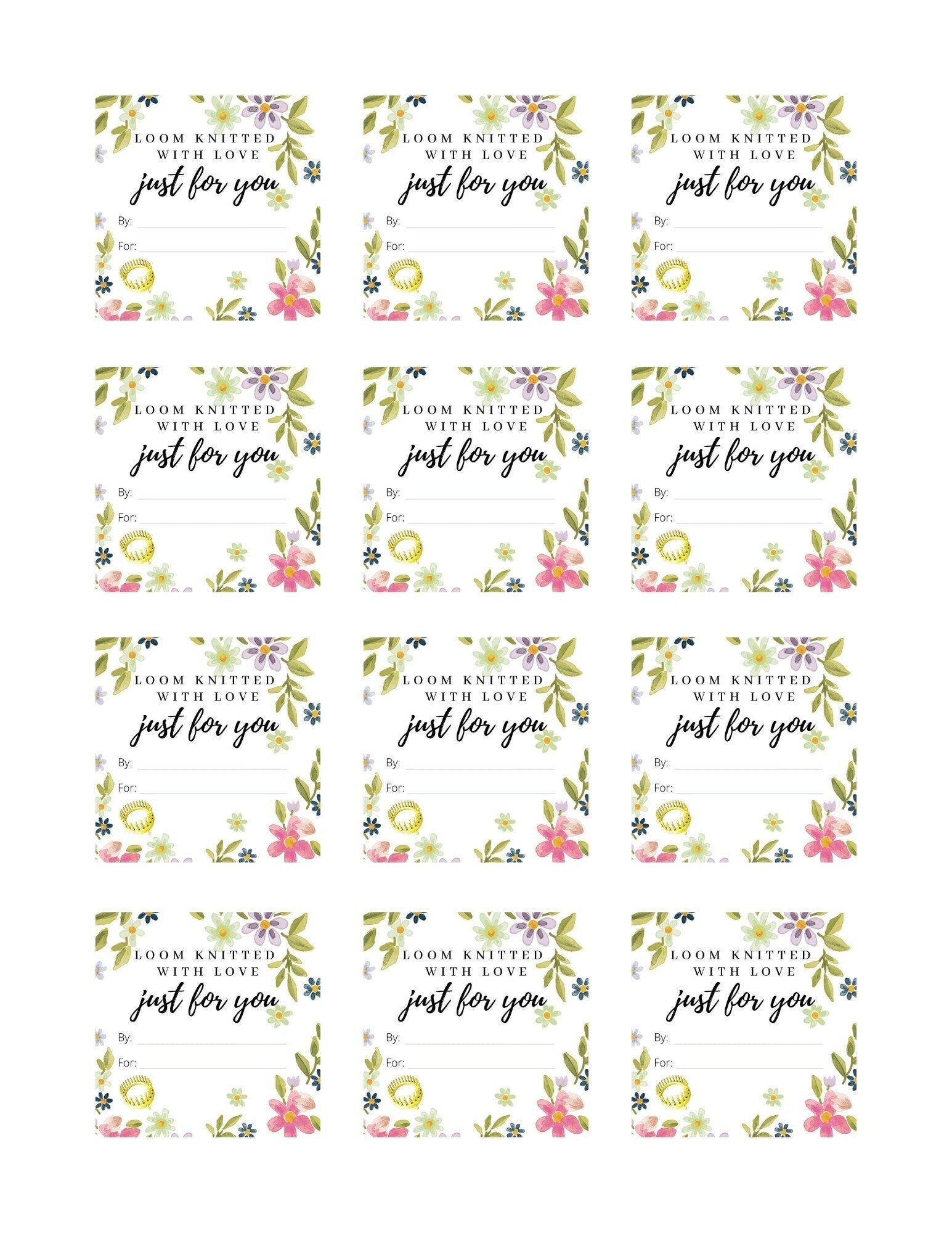 Made with Love Mini Labels – Loomahat.Store